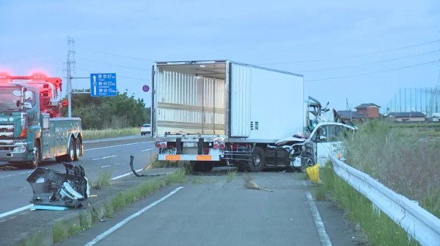 群馬・伊勢崎市の上武道路で家族３人死亡の事故　トラック運転の男を逮捕　飲酒運転か