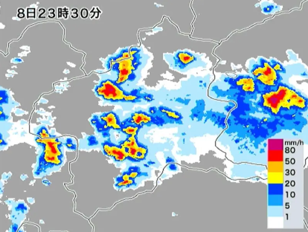 群馬・富岡市と安中市に記録的短時間大雨情報